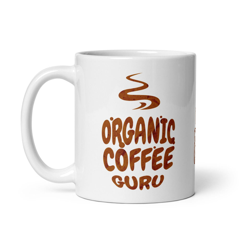 Organic Coffee Guru 11 oz Mug - White Color - https://ascensionemporium.net